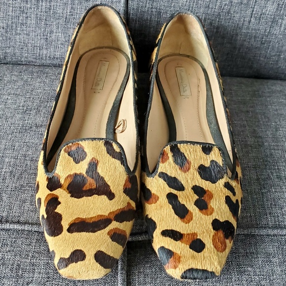massimo dutti leopard loafers
